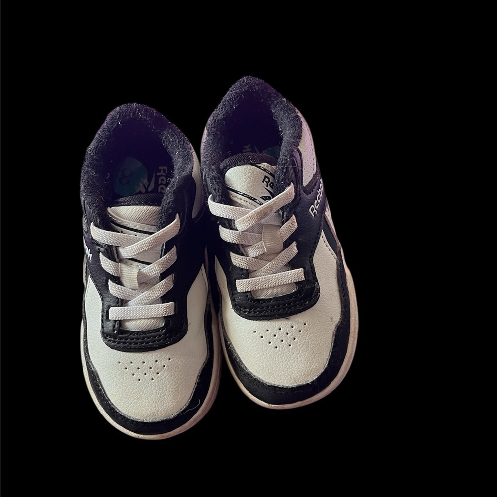 Reebok Kids Black and White Sneakers